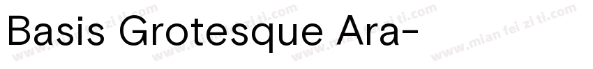 Basis Grotesque Ara字体转换